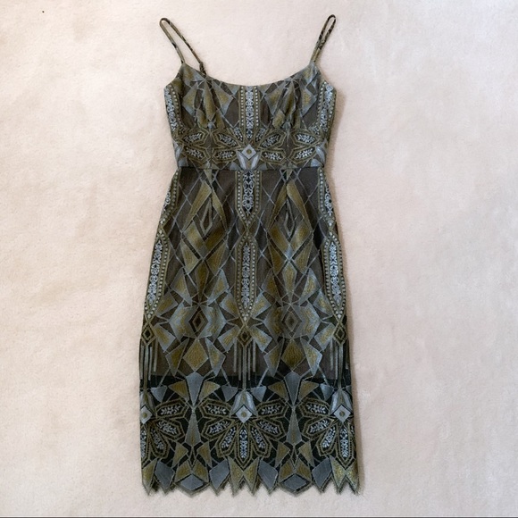 BCBG Akers geometric lace dress - Picture 2 of 7